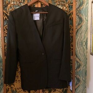NWT Rare Black Thierry Mugler H&M Oversized Blazer Jacket